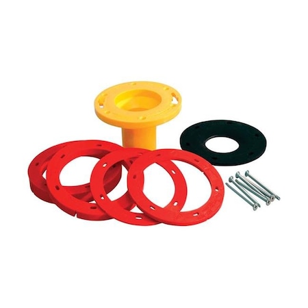 Made-To-Order Set-Rite Toilet Flange Extender Kit - Red & Yellow MA153367